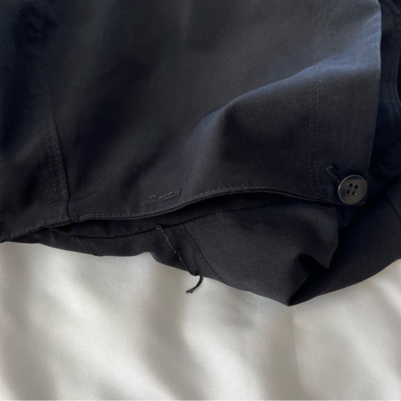 London Fog Women's Single Breasted Double Lapel Black Trench Coat Sz Medium - Picture 15 of 16